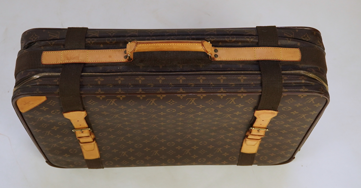 A Louis Vuitton suitcase